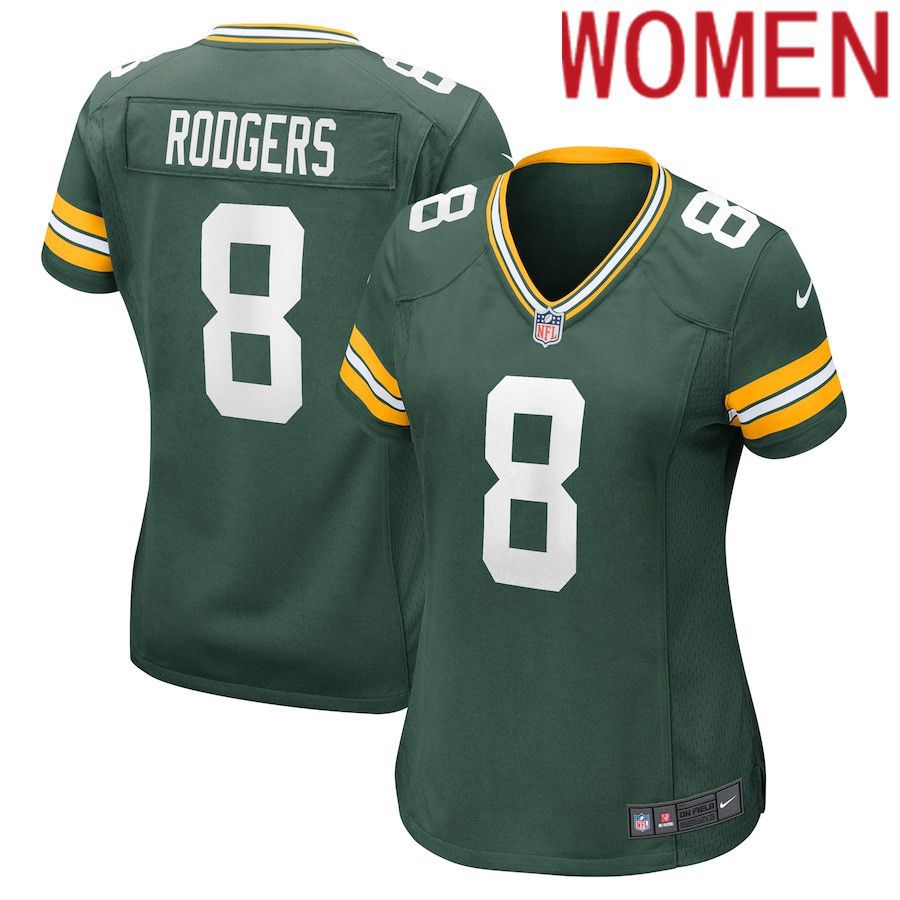 Women Green Bay Packers #8 Amari Rodgers Nike Green Nike Game NFL Jersey->women nfl jersey->Women Jersey